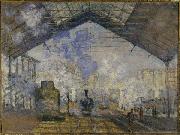 Claude Monet La Gare Saint-Lazare de Claude Monet oil on canvas